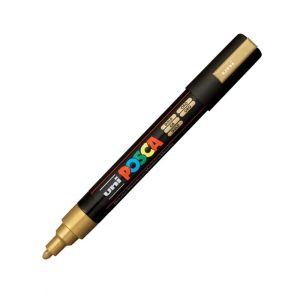 uni-ball Posca 5M 1.8-2.5 mm Bullet Shaped Paint Marker Pen | Reversible & Washable Tips | For Rocks Painting, Fabric, Wood, Canvas, Ceramic,...